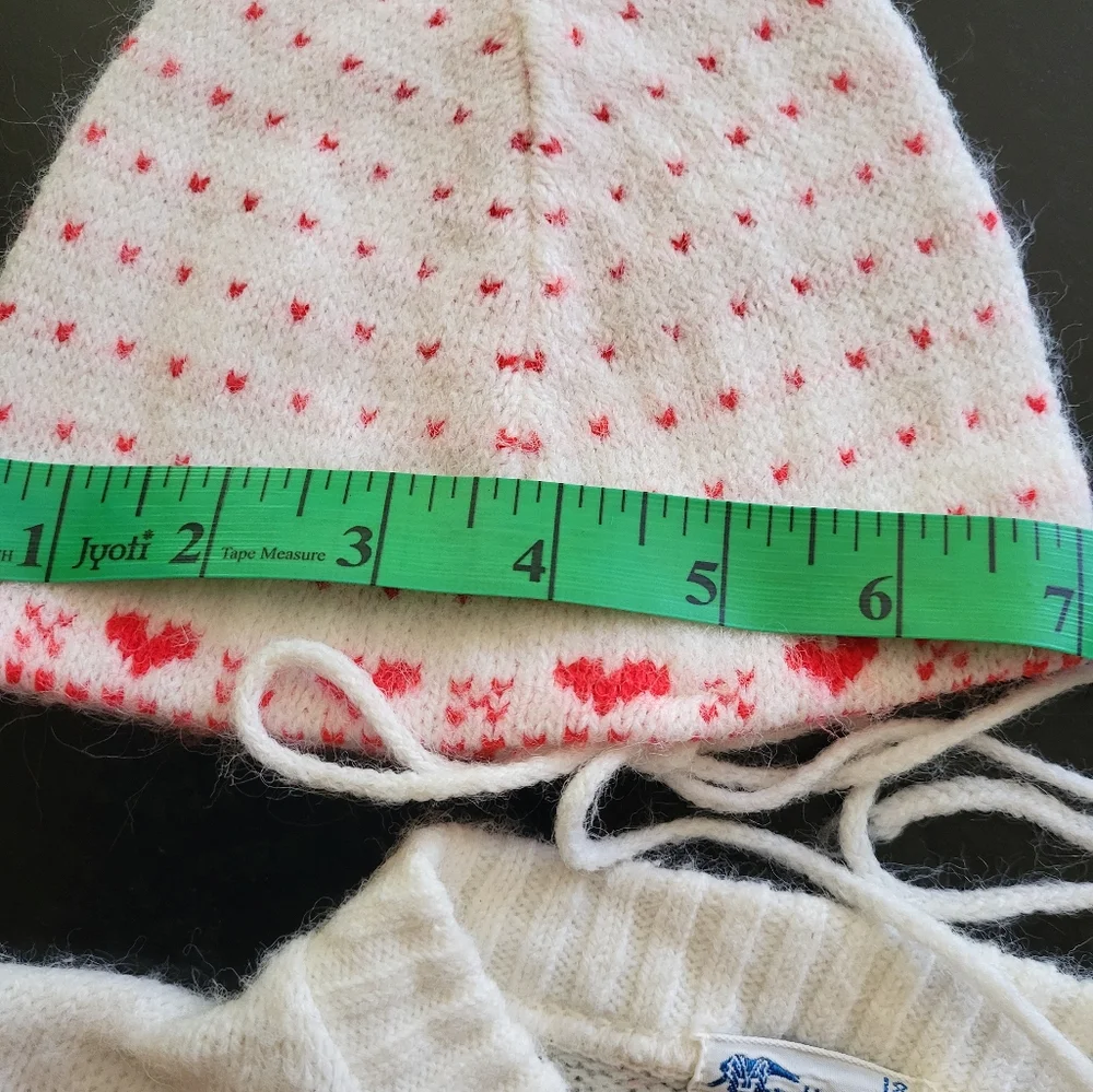 Huntingdon Mills vtg 60s 18 mos orlon acrylic knit cardigan and hat